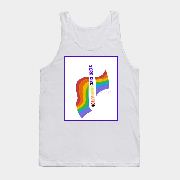 Zero Discrimination Tank Top by THE HIGHLIGHTZ